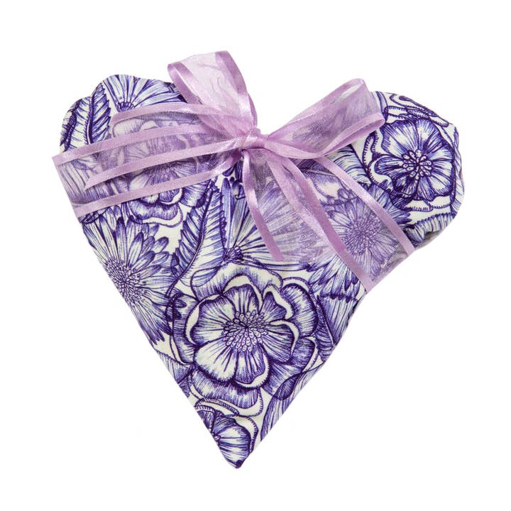 Heart Sachet 6" - Lavender Purple Bouquet for wholesale by Sonoma Lavender