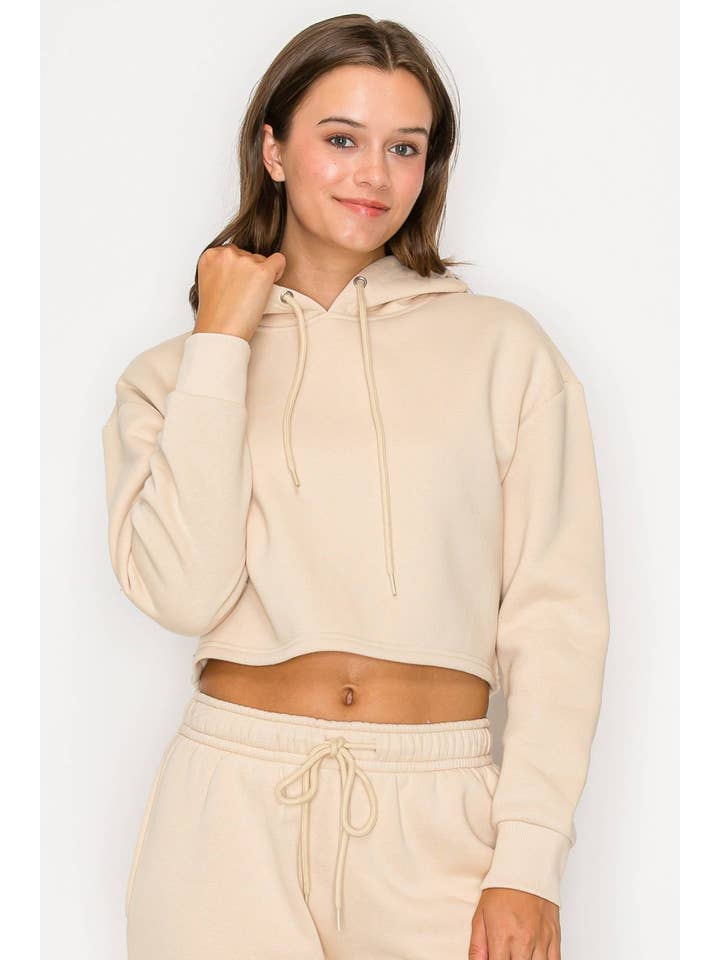 Vanilla Monkey - Wholesale Hoodie - Women's - Cropped Fleece Hoodie Sweatshirt