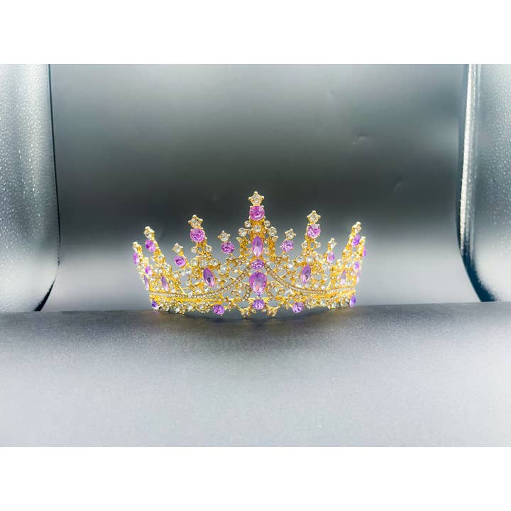 Crystal Rhinestone Tiaras Crown Quinceañera Bridal Wedding24 for wholesale by Elegant World Corporation