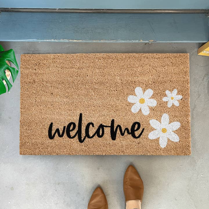 Paillasson Daisy pour la vente par Nickel Designs Doormats