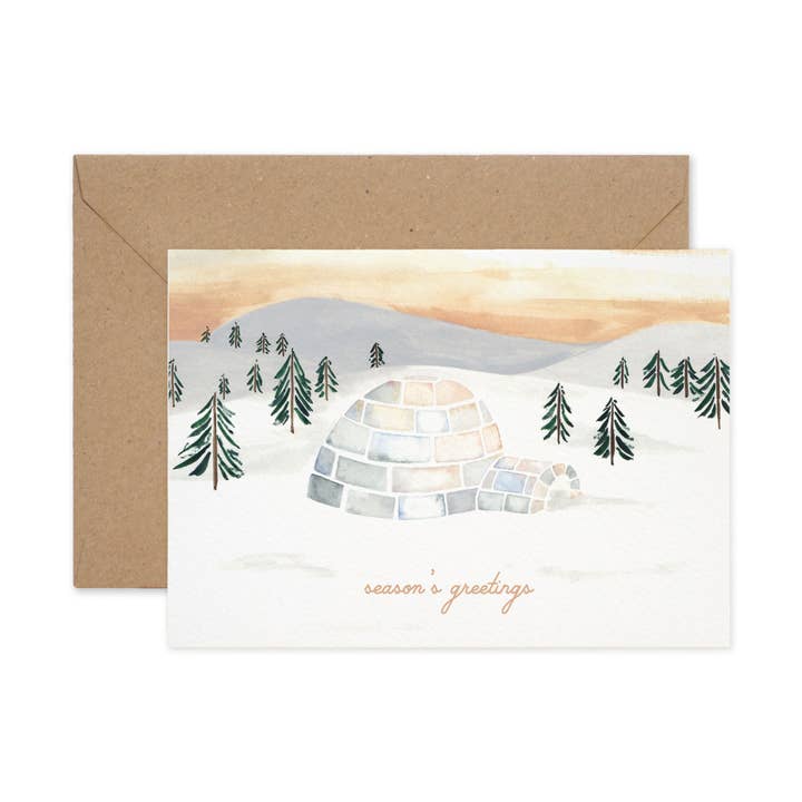 Igloo Card for wholesale by Paper Parade Stationers
