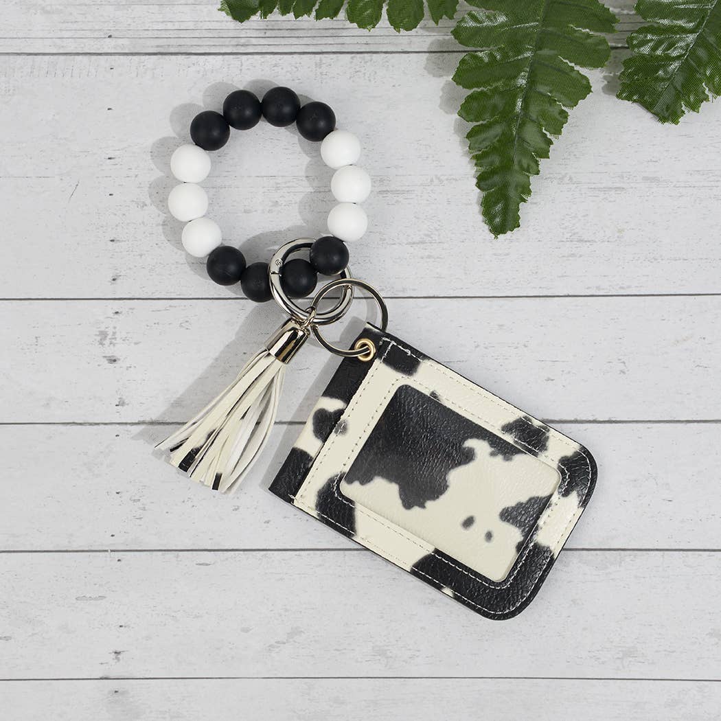 SoapElenGlen - Wholesale Sleutelhanger-armbanden - Effen gekleurde kaarthouder met kralen en kwastjes en sleutelhanger1