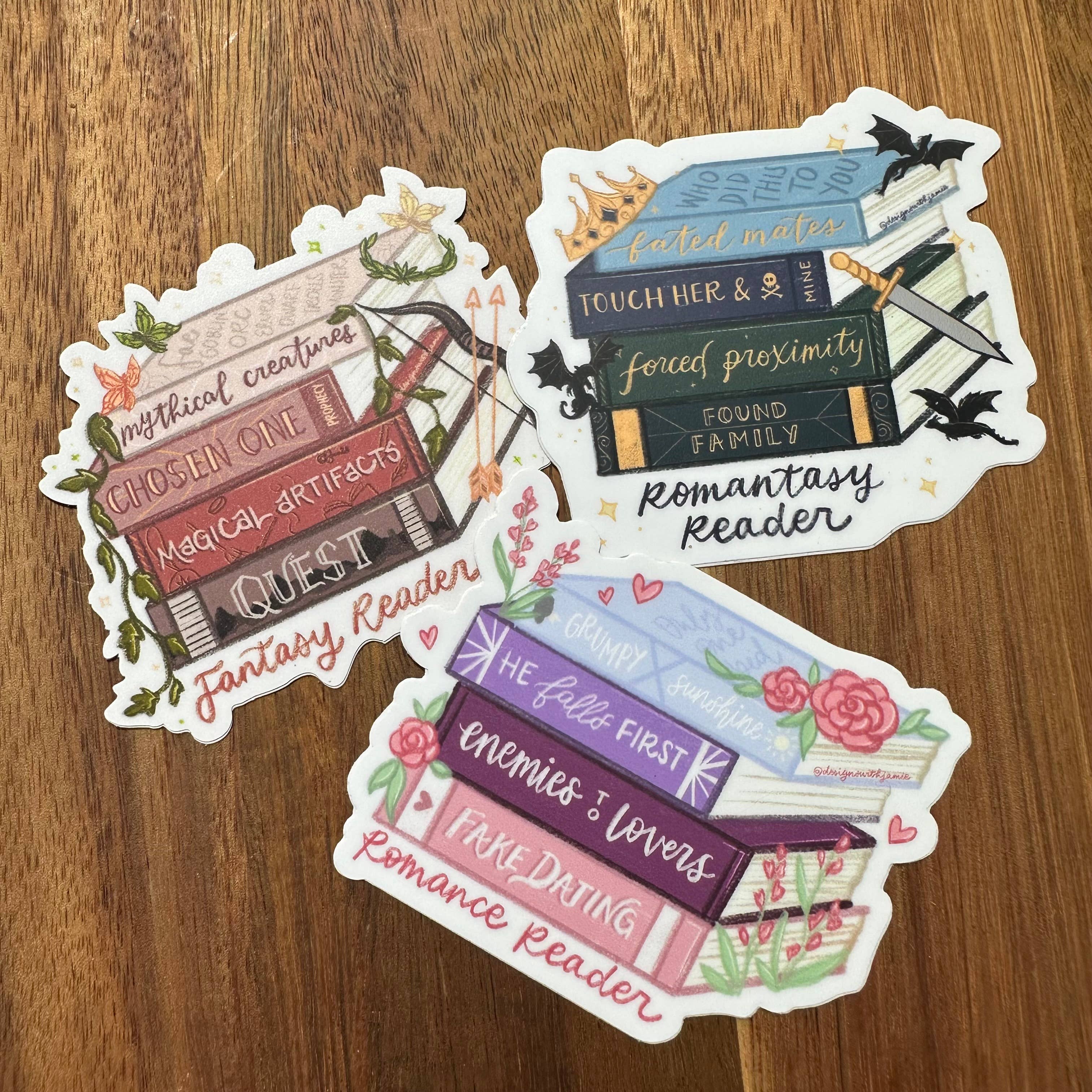 Designs with Jamie - Wholesale Sticker - Romantasy Reader Trope Sticker3