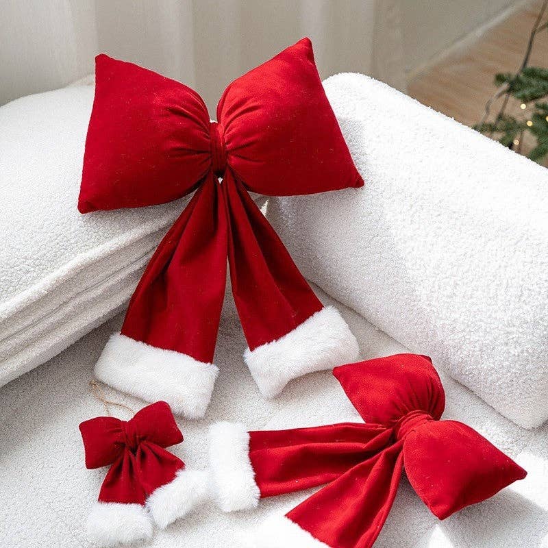 FurDecoration - Wholesale Christmas Decoration - Christmas Plush Bow Decoration6