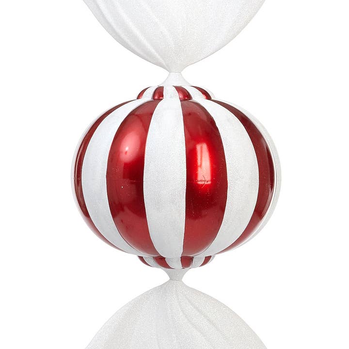 Studio Specialties - Wholesale Christmas Decoration - CANDY ONION RED/WHITE 36"