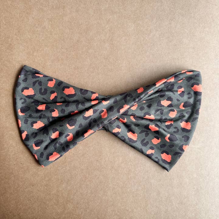 Wideband™ - Olive Leopard for wholesale by Hello Headband