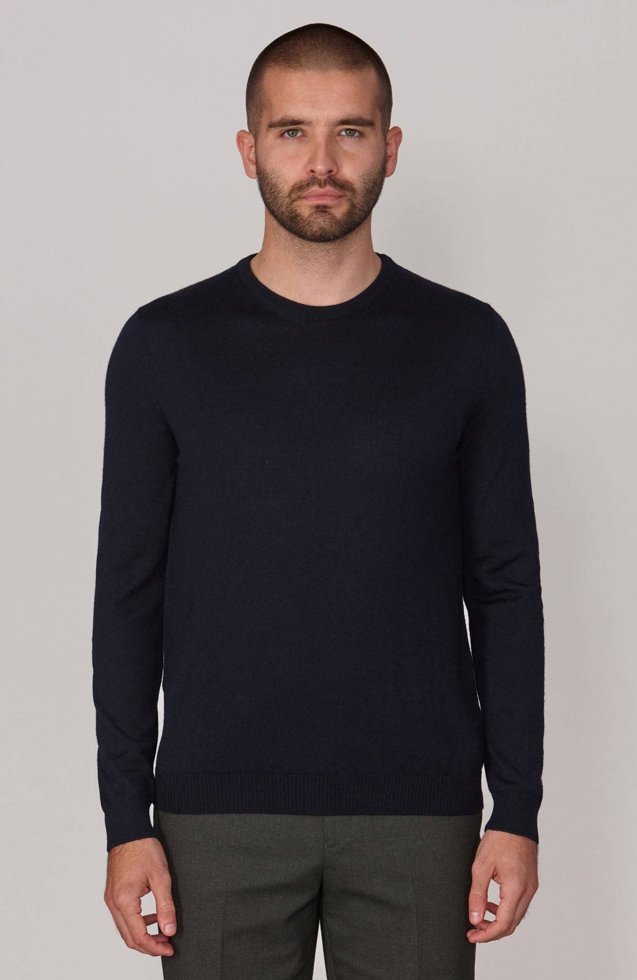 Paul James Knitwear – wholesale Knitted jumper – Men′s – Mens Extra Fine Merino Wool Crew Neck Jumper37