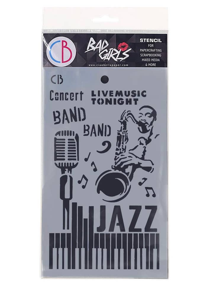 Plantilla de textura 5 «x8» Jazz para venta al por mayor de Ecstasy Crafts Distributing