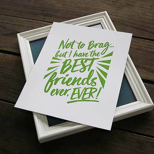 8 x 10 Best Friends Ever Art Print for wholesale by Sky of Blue Cards