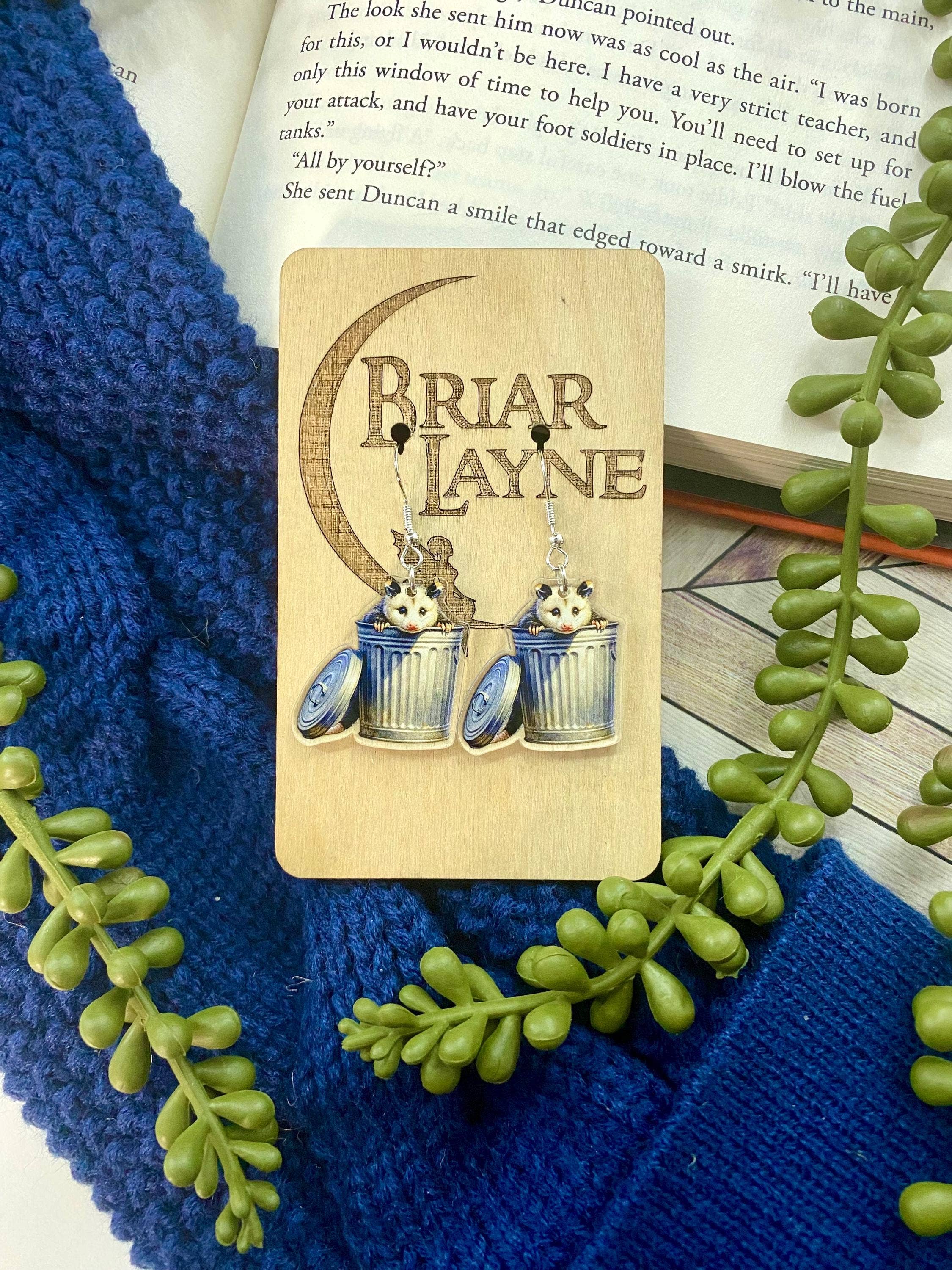 Briar layne - Wholesale Dangle Earrings - Opossum Trash Panda Possum Earrings Jewelry 1