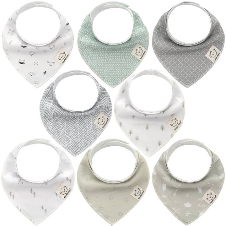 8-pack Baby Bandana Bibs for Boys and Girls for wholesale by KeaBabies