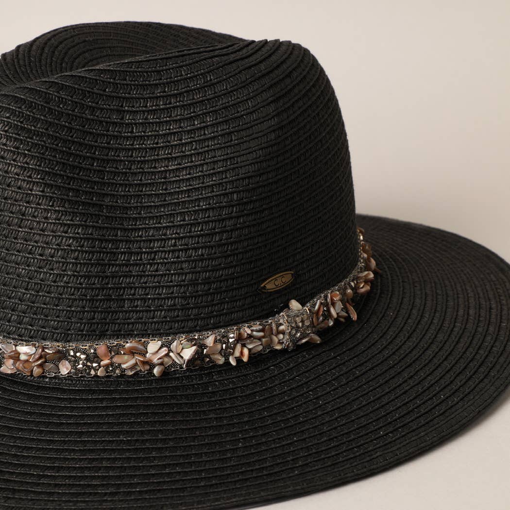 Fashion City - Wholesale Straw Hat - Women's - Paper Straw Panama Sun Hat5