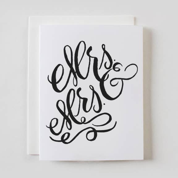 Mrs. & Mrs. Script for wholesale by Faye & Co