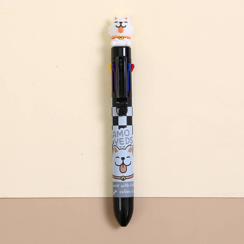 BCmini - Wholesale Pen - 23029 Dog 8-Color Retractable Ball Pen-243
