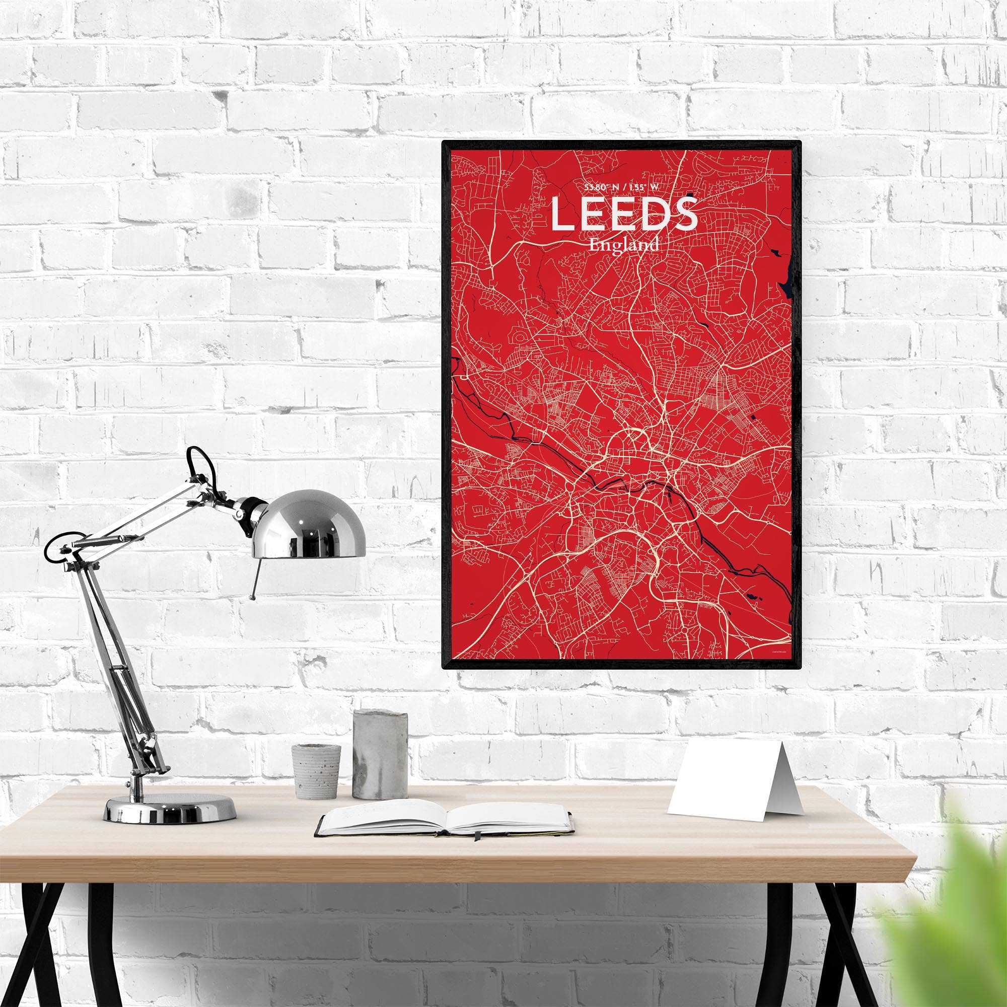 OurPoster.com – wholesale Poster – Leeds karta affisch123