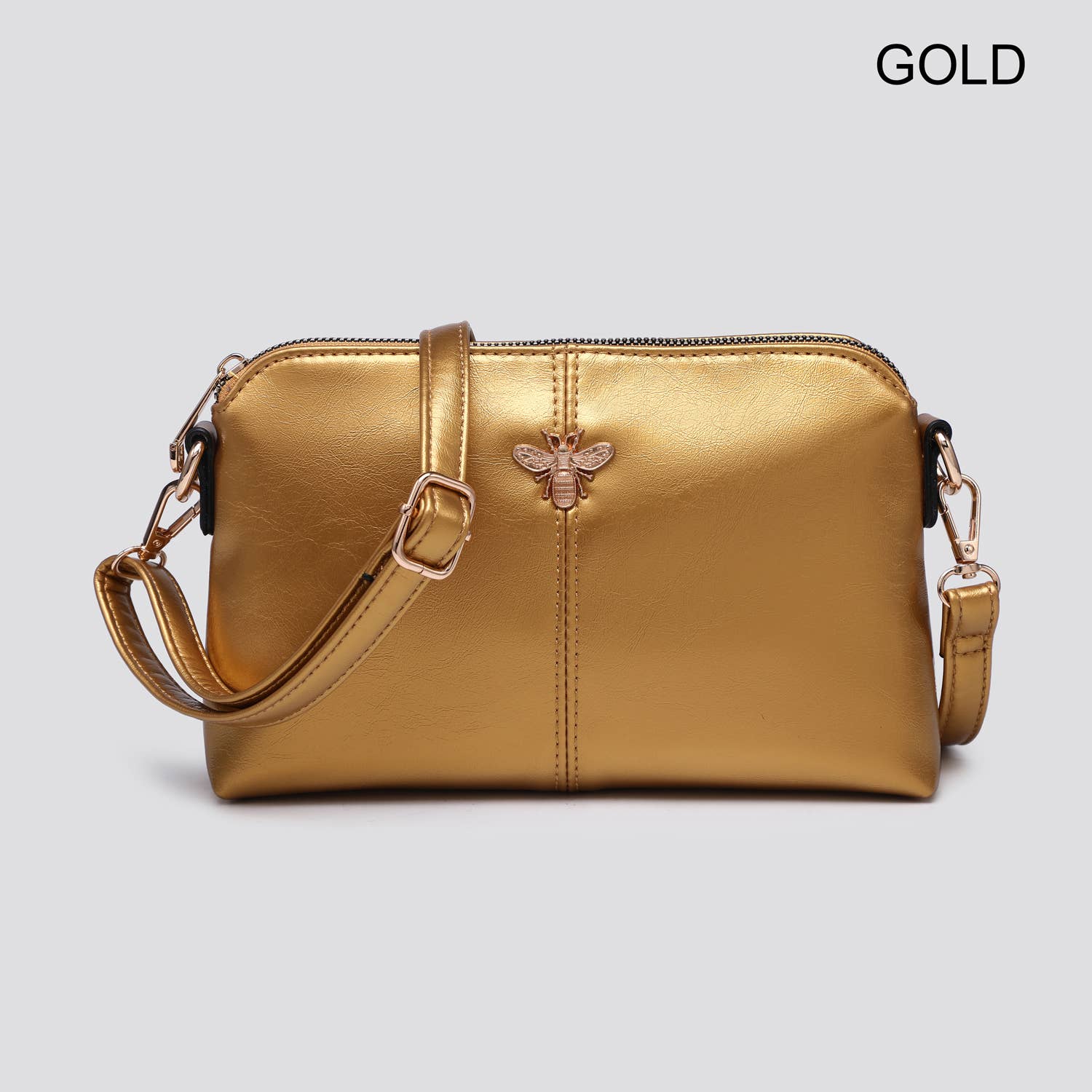 House of Milano – wholesale Crossbody bag – Women's – Faux Leather Crossbody Bag with Bee Logo # 267012