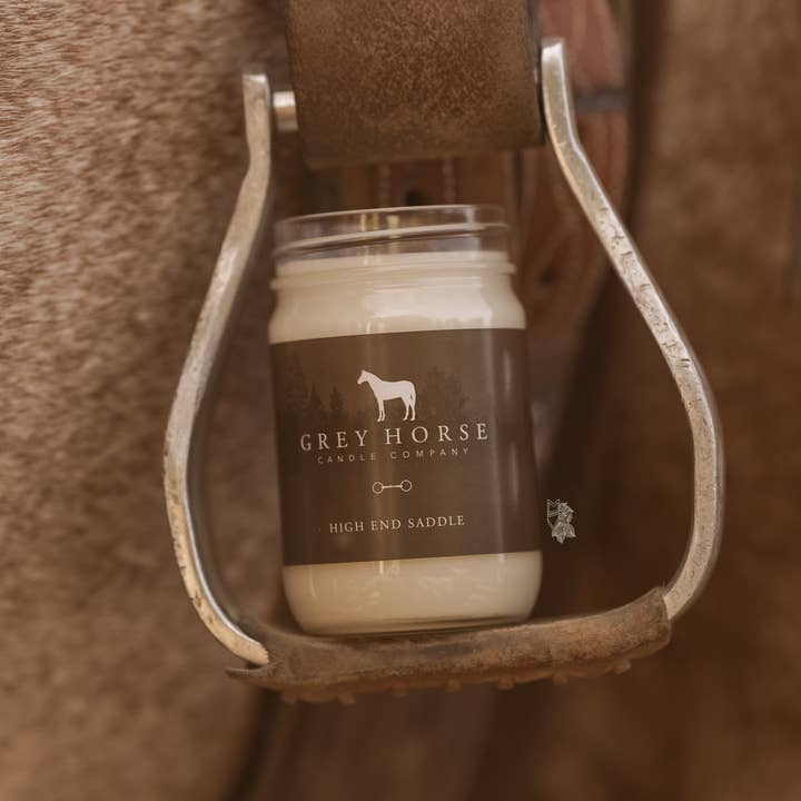 Grey Horse Candle Company - Wholesale Jar/Filled Candle - High End Saddle Soy Candle2