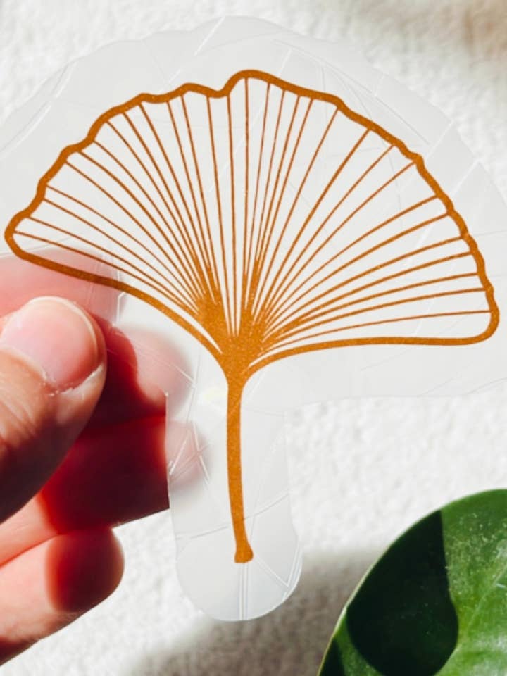 Ginkgo Leaves Mini Suncatchers | Prismatic Window Stickers for wholesale by Prismatic Kitty
