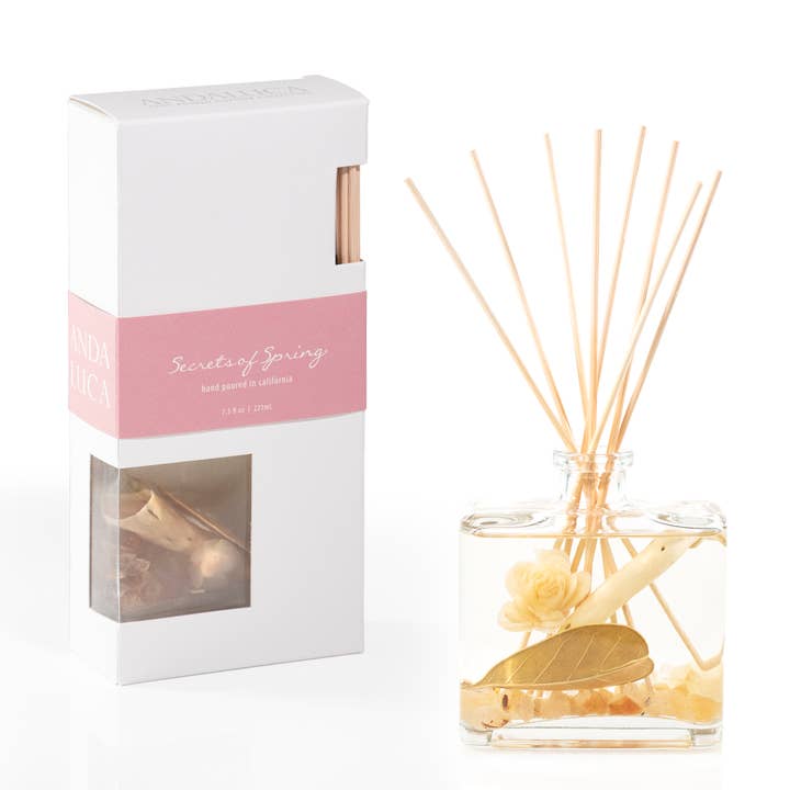 Secrets of Spring Botanical Reed Diffuser for wholesale by Andaluca