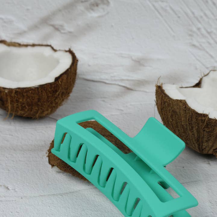 Nakoa The Label - Wholesale Hair clip – Women’s - Claw Clip - Jumbo Elongated Rectangle - Green