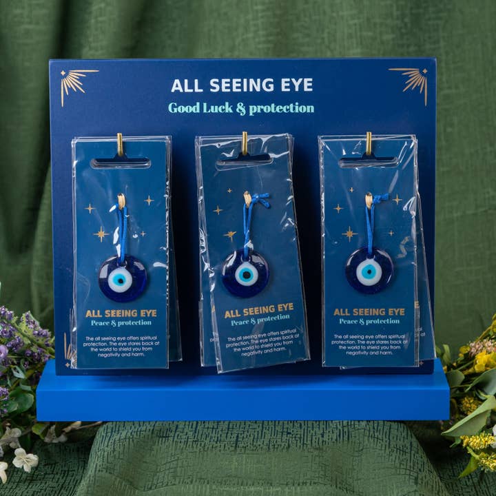 Evil Eye Charm 24ct Display. for wholesale by Down To Earth