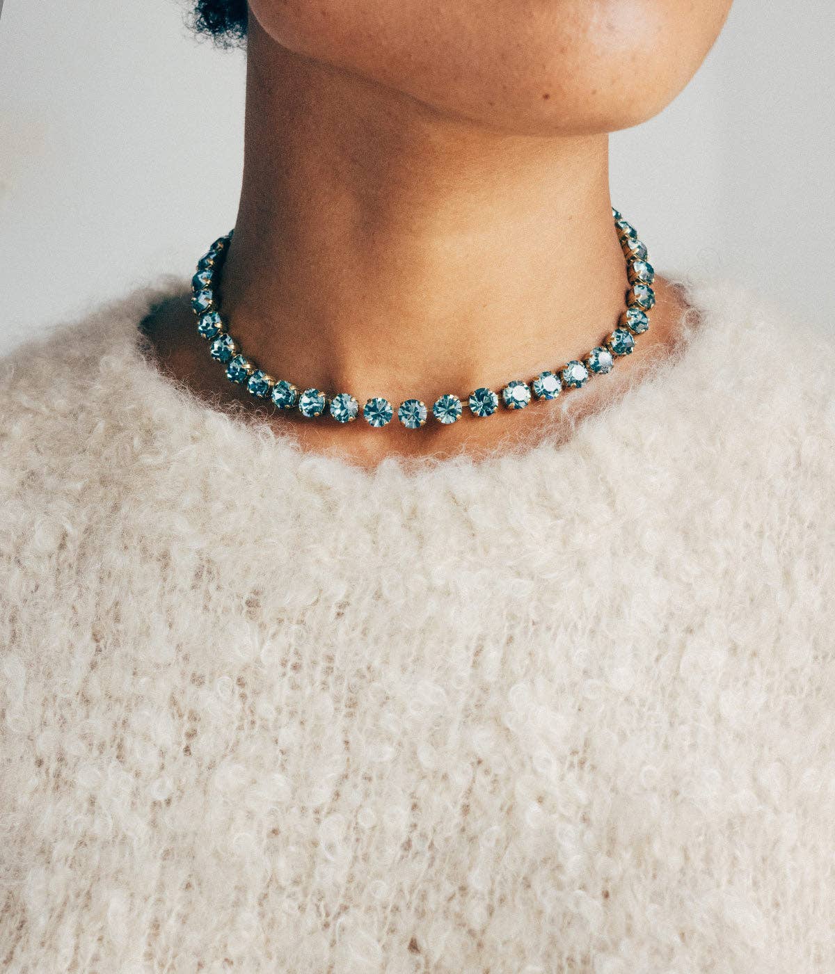 Arista Slider Necklace in Chrysolite for wholesale on Faire3