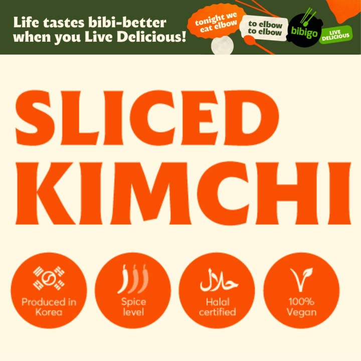 utoppa GmbH - Wholesale Pickled Vegetables - Bibigo Premium Kimchi Sliced 150 g
