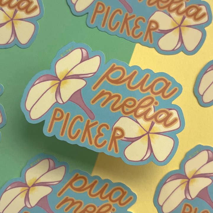 pegatina de recogedor de pua melia para venta al por mayor de GLTCHGIRL