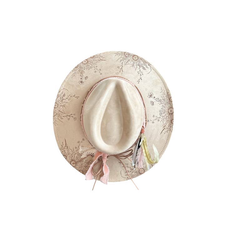 Wild Indigo - Venta al por mayor Sombrero cowboy - Mujer - Sombrero de Gamuza Ranchero, Sombrero Vaquero | Ala Floral de Girasol4