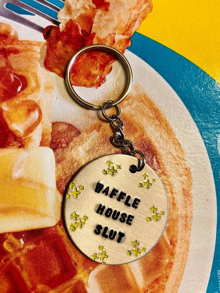 Waffle House Keychain for wholesale by Mitzi Wear