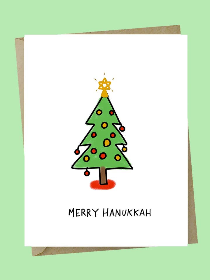 Christmas & Hanukkah Card for wholesale by The Good Snail