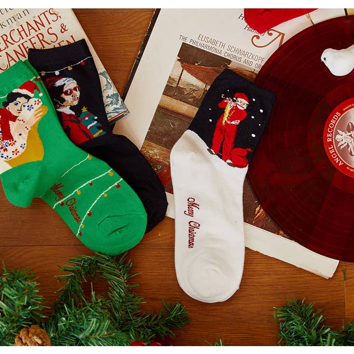 Comfortarians - Wholesale Socks - Women's - Womens Fun Christmas Socks, Holiday gift