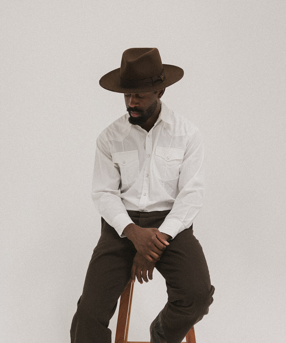 Gigi Pip - Wholesale Fedora - Men's - Delmar Distressed Felt Fedora2