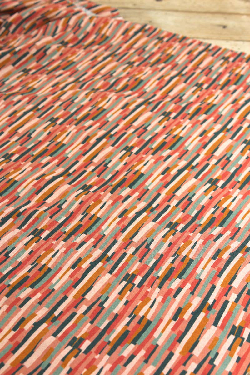 Eglantine et Zoé - Venta al por mayor Tela - Tela de popelina viscosa Roc Coral8