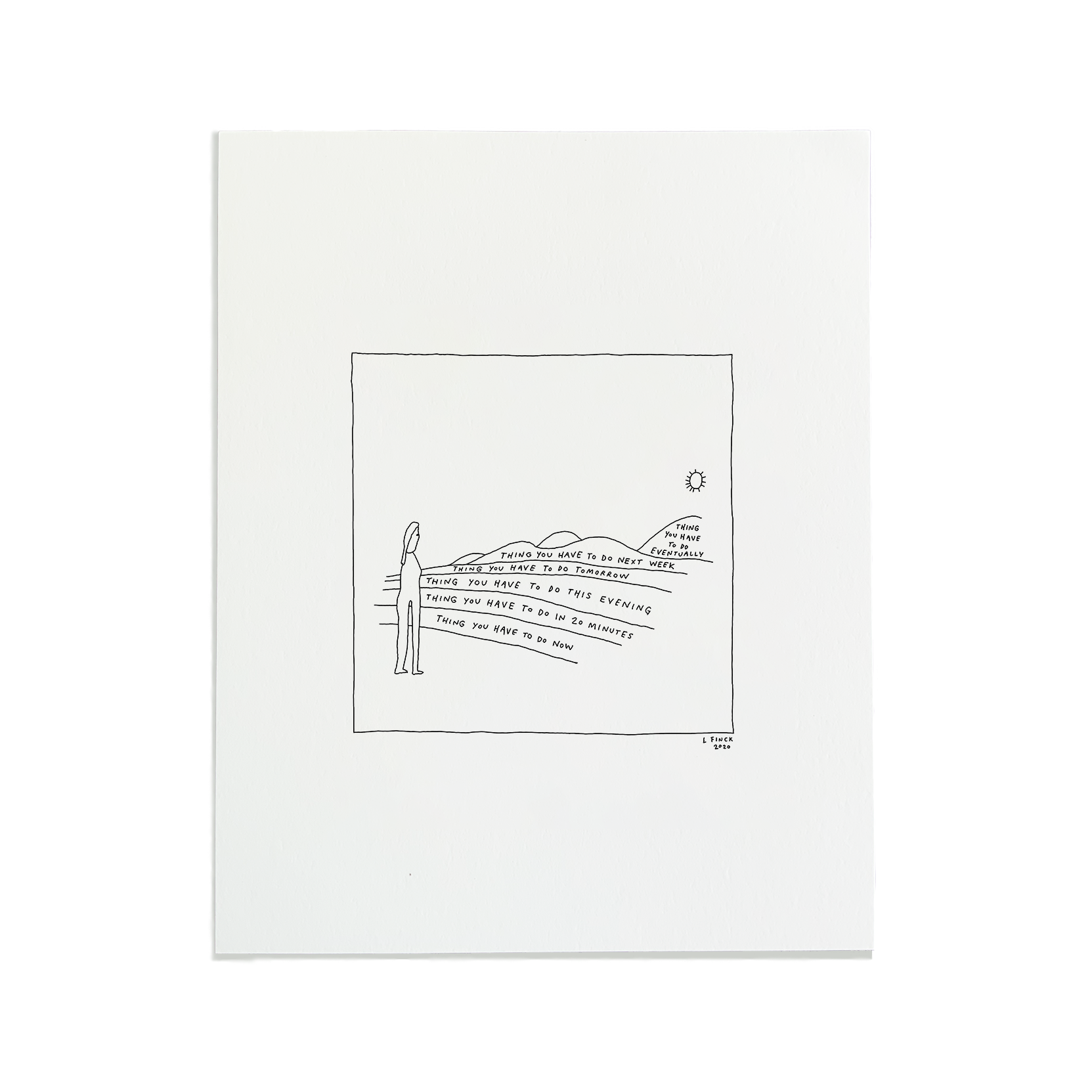 Liana Finck - Wholesale Art Print - Horizon Letterpress Print1