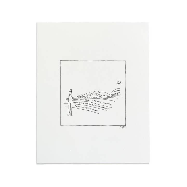 Liana Finck - Wholesale Art Print - Horizon Letterpress Print1