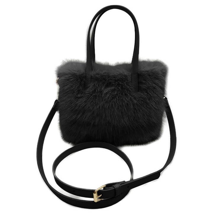 Fashion City – Engroshandel Crossbodytaske - Dame – Mini firkantet crossbody-taske i imiteret pels