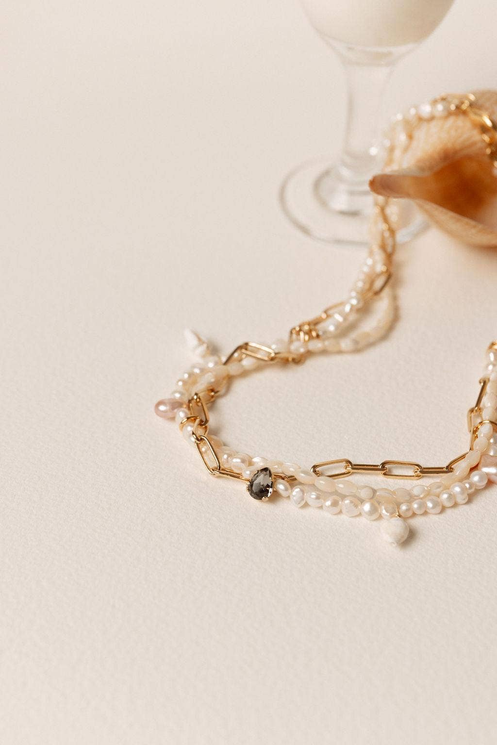 ZYROLA - Wholesale Beaded/Pearl Necklace - Multi-strand necklace – Cultured pearls & Swarovski crystals2