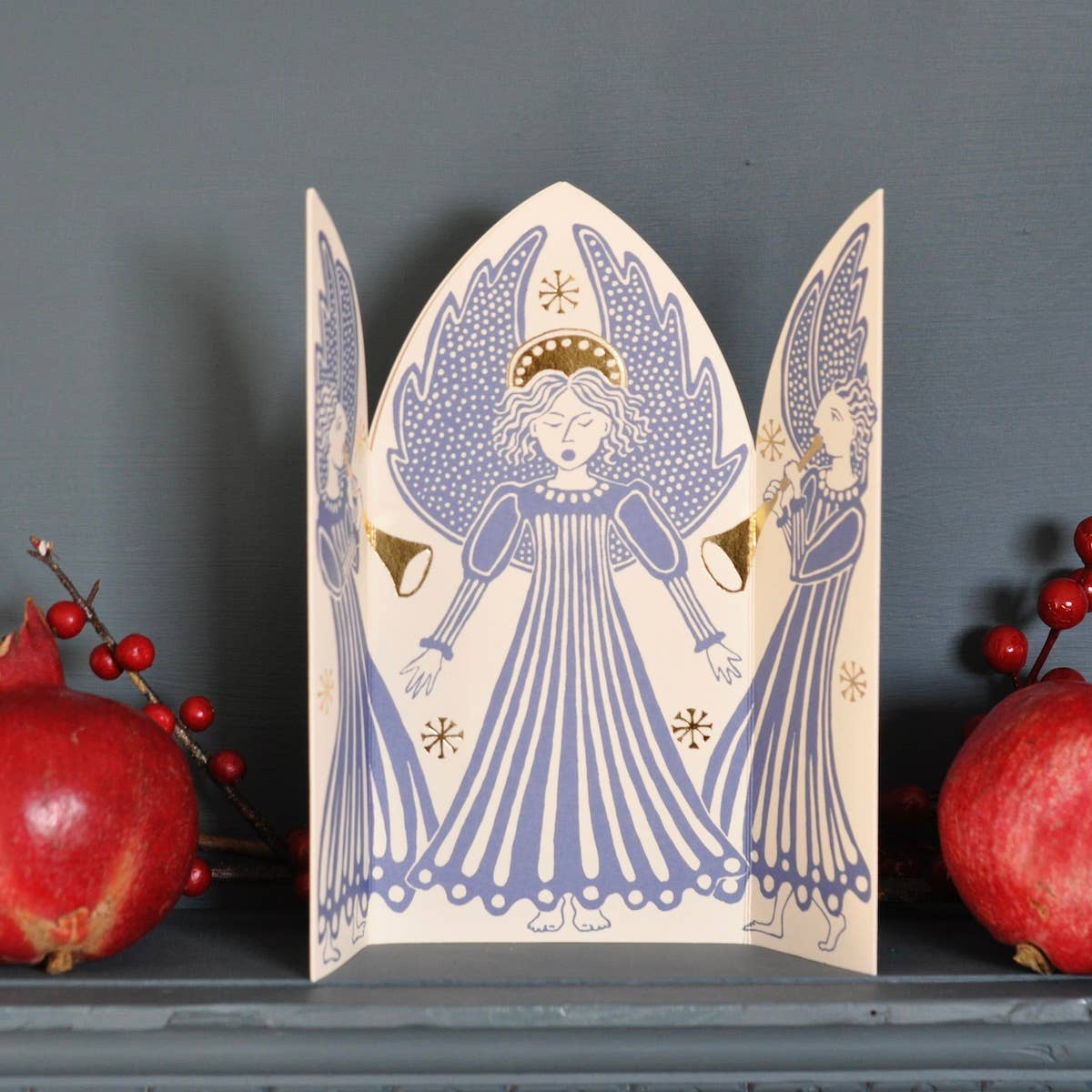 Cambridge Imprint - Wholesale Christmas Card - Extra Special Choir of Angels Triptych Card8