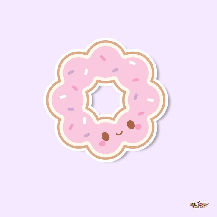 Paper and Sprinkles - Wholesale Sticker - Mochi Donut Sticker, vinyl sticker, diecut sticker3