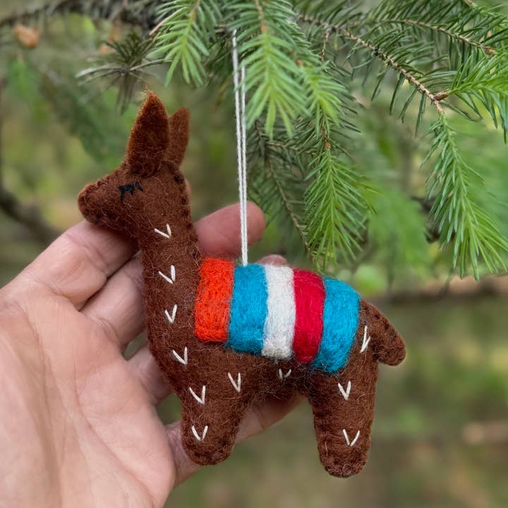 Lungta Imports - Wholesale Ornament - Hand-Felted Farm Animals Christmas Ornaments – Fair Trade 20