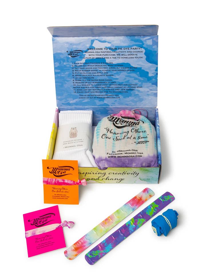 Activity Kit- Cotton Candy Collection Tie Dye Activity Kit for wholesale by Momma Osa