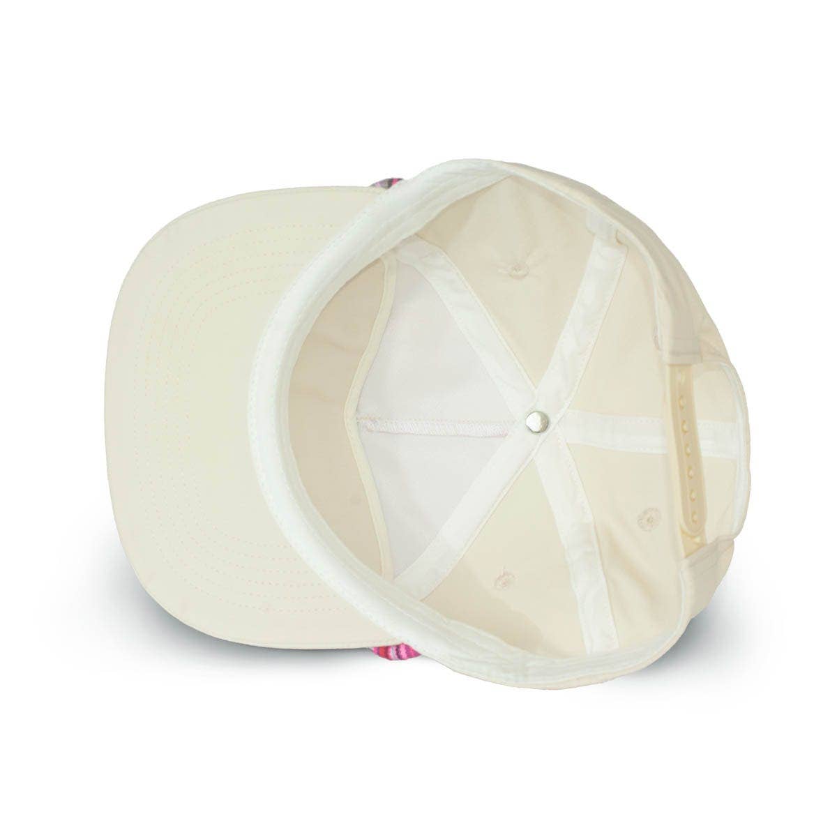 Wild Bills Blanks - Wholesale Flat Brim Cap - Unisex - RIVER | Ivory w/ Fiesta Rope6