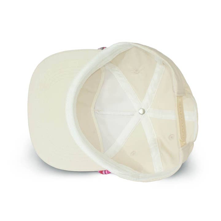 Wild Bills Blanks - Wholesale Flat Brim Cap - Unisex - RIVER | Ivory w/ Fiesta Rope6