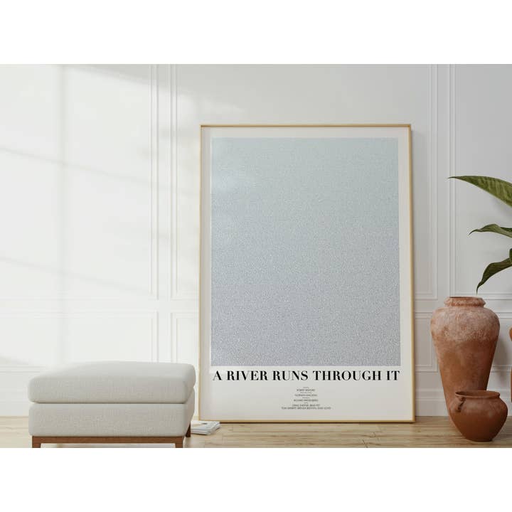 Fade Out Prints - Wholesale Art Print - A River Runs Through It Film Script Movie Poster