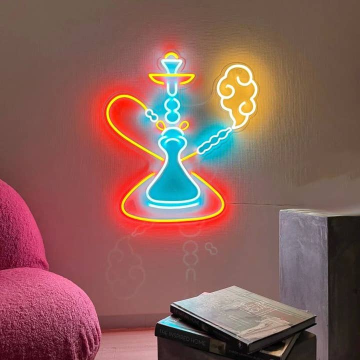 Shisha neonskilt for engroshandel hos Aoos Custom