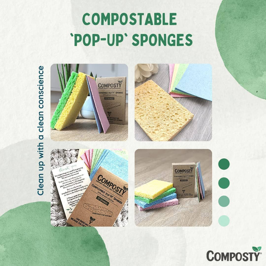Composty – wholesale Cleaning sponge – Composty® | JUMBO 'Pop-Up' Eco Sponges | 3 Multipack6