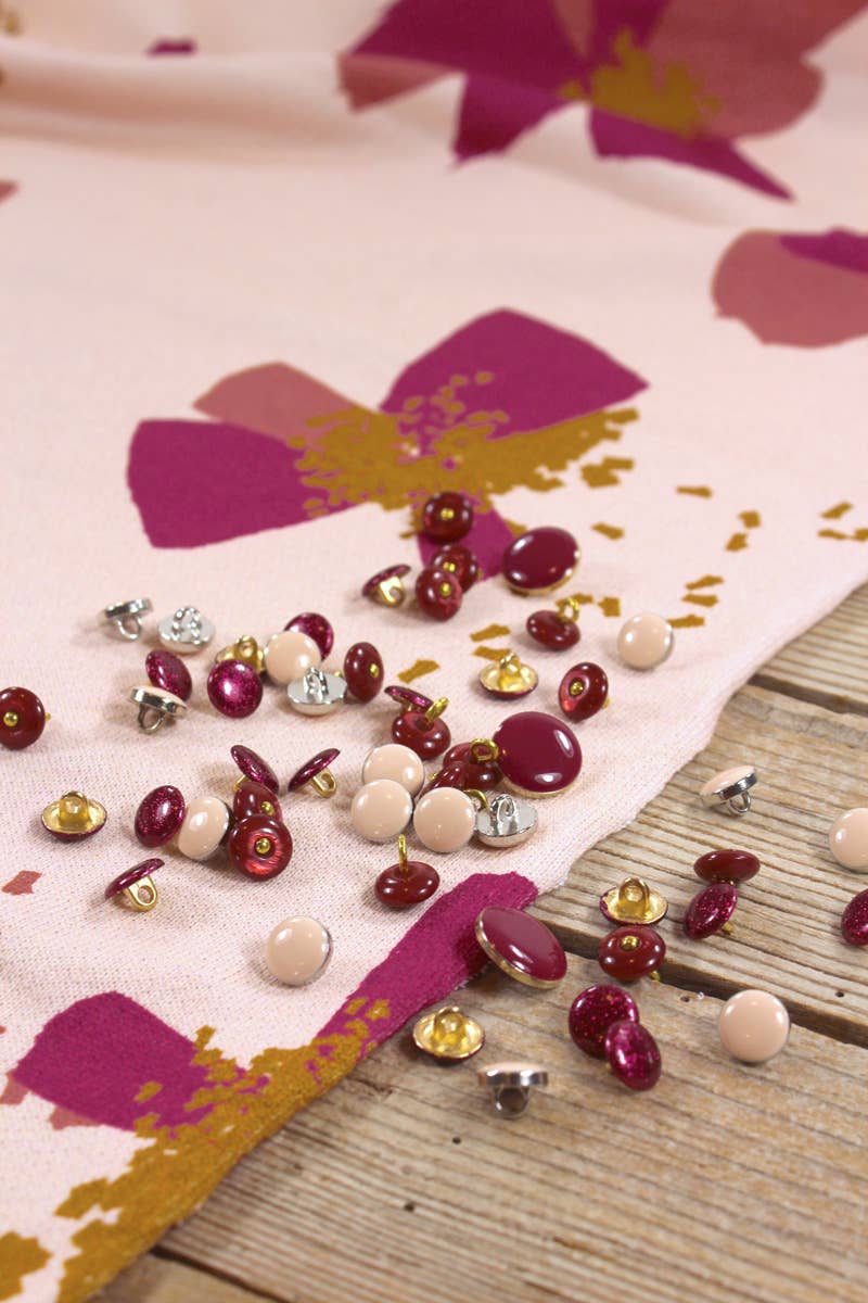 Eglantine et Zoé - Wholesale Fabric - Anémona Nude Cotton Sweat Fabric13