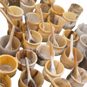 Harkiss Designs - Venta al por mayor Bote de miel - Horn Spice /Honey Wells5