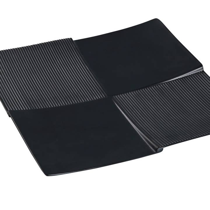 11" Square Display Plate Black Pearl Melamine for wholesale by EcoQuality